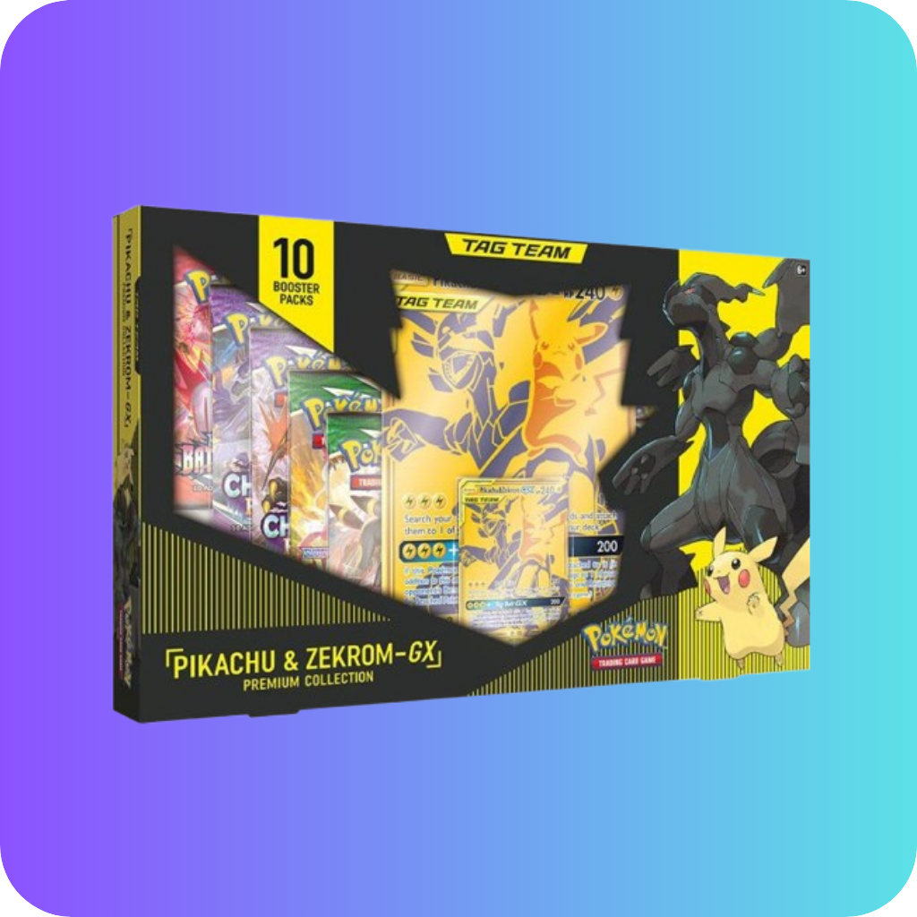 Pokemon Tag Team Pikachu & Zekrom GX Premium Collection Englisch Sealed