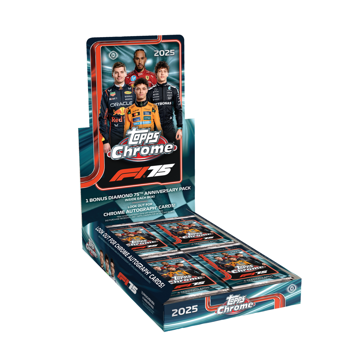 2025 Topps Chrome F1 Formula 1 Hobby 12-Box Case PreOrder