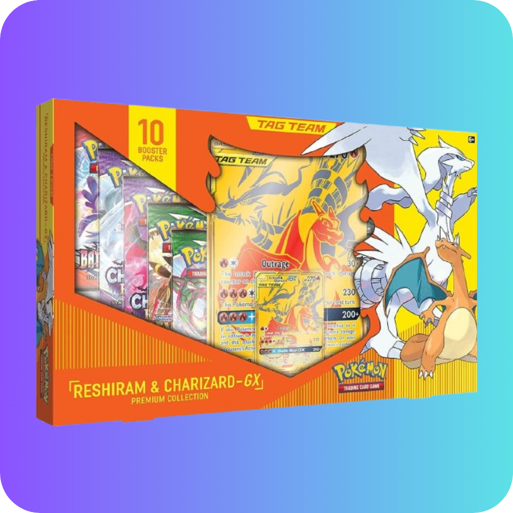 Pokemon TCG Tag Team Reshiram & Charizard GX Premium Collection Englisch Sealed